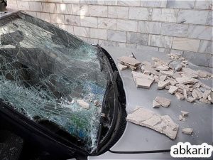 مسئولیت ریزش سنگ نمای ساختمان